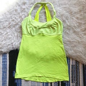 Lululemon neon scoop neck tank